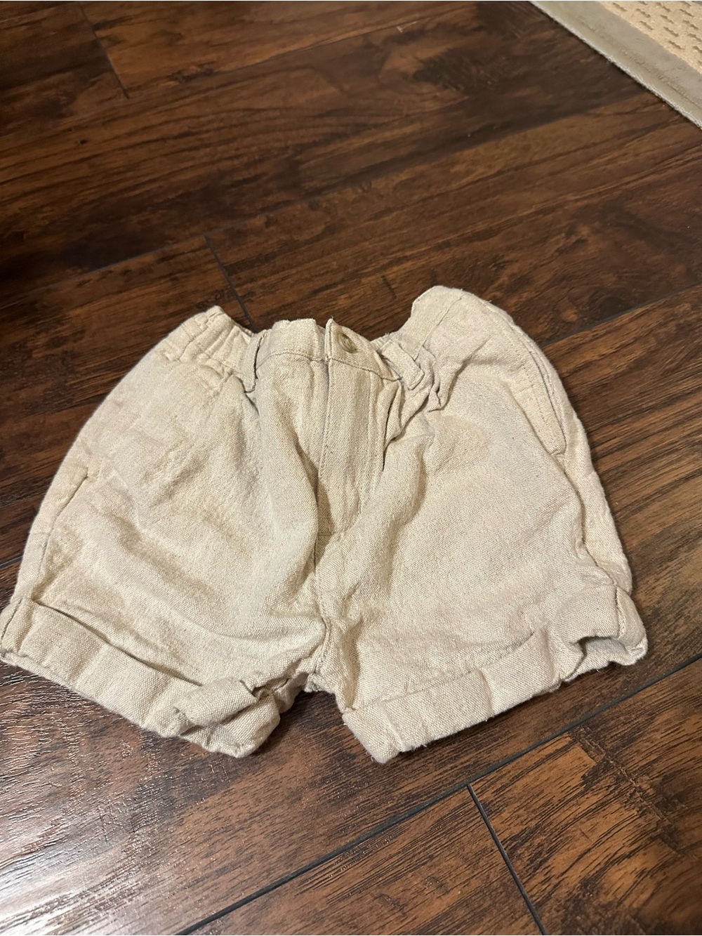 The Children's Place Cream Linen-Style Kids Shorts